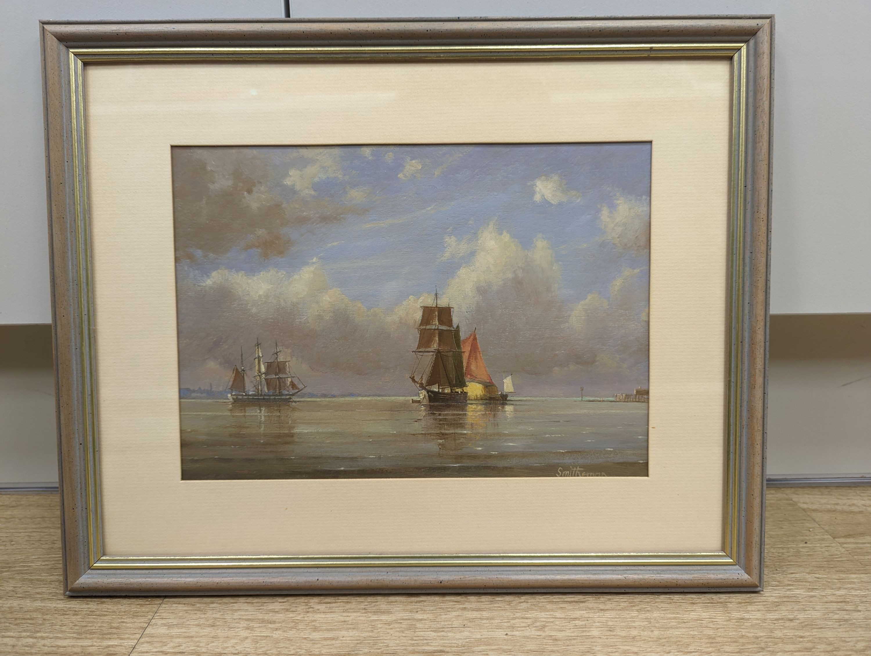 S. Francis Smitheman (1927-2016), oil on panel, 